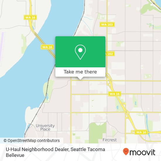 U-Haul Neighborhood Dealer map