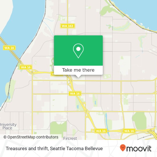 Treasures and thrift map