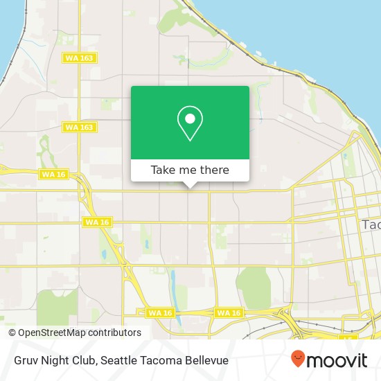 Gruv Night Club map