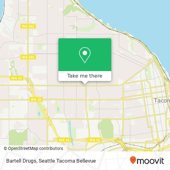 Bartell Drugs map