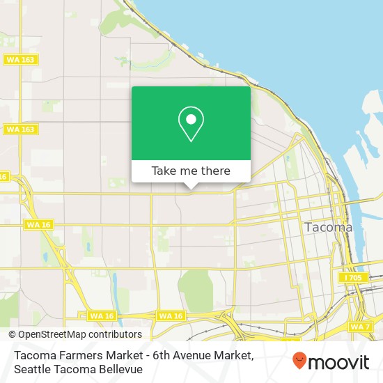Mapa de Tacoma Farmers Market - 6th Avenue Market