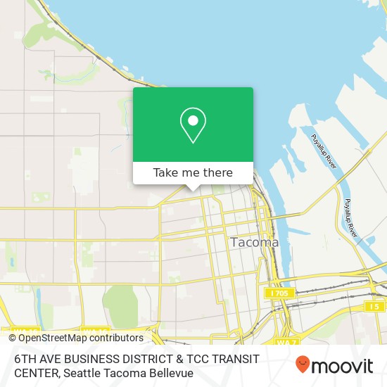 6TH AVE BUSINESS DISTRICT & TCC TRANSIT CENTER map