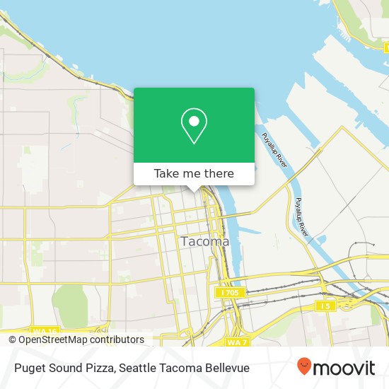Puget Sound Pizza map