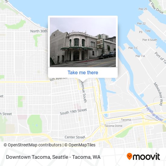 Downtown Tacoma map