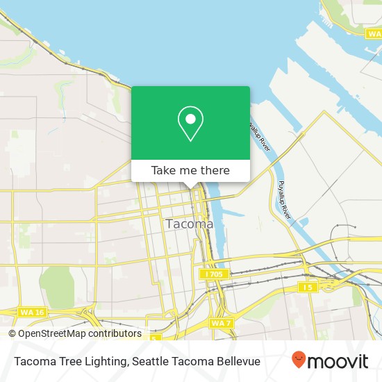 Tacoma Tree Lighting map