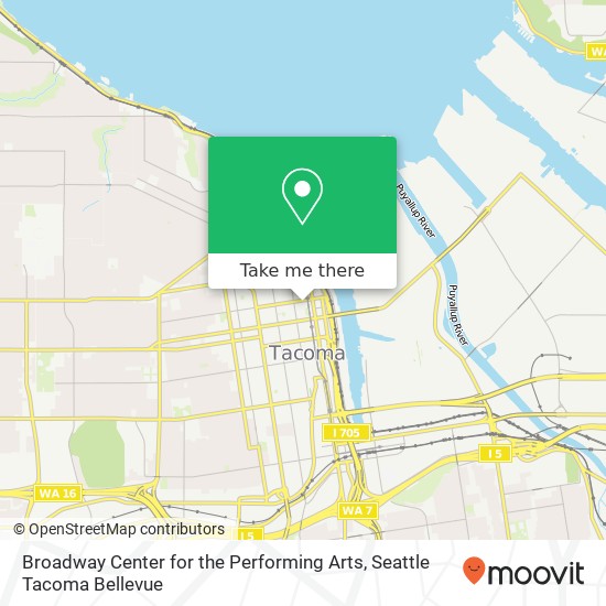 Broadway Center for the Performing Arts map