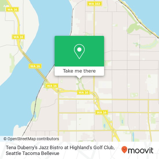 Tena Duberry's Jazz Bistro at Highland's Golf Club map