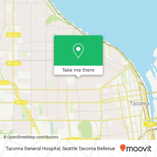 Mapa de Tacoma General Hospital