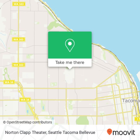 Mapa de Norton Clapp Theater