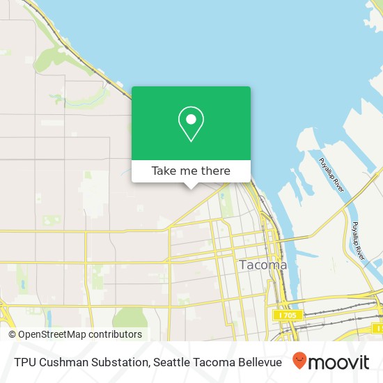 TPU Cushman Substation map