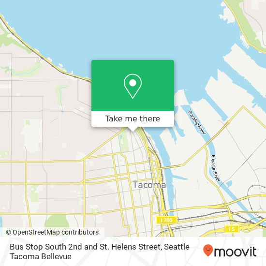 Bus Stop South 2nd and St. Helens Street map