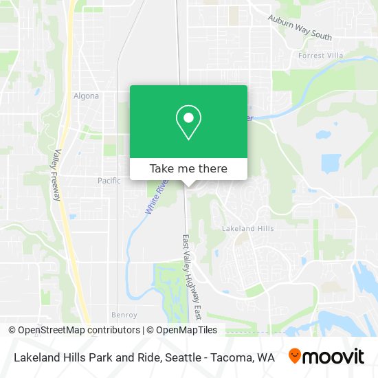 Mapa de Lakeland Hills Park and Ride