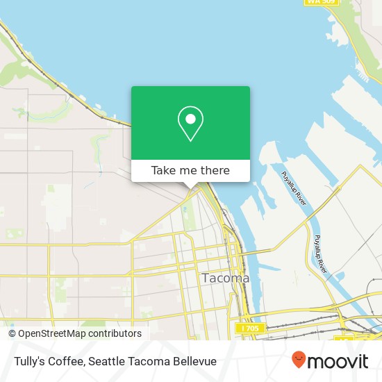 Tully's Coffee map