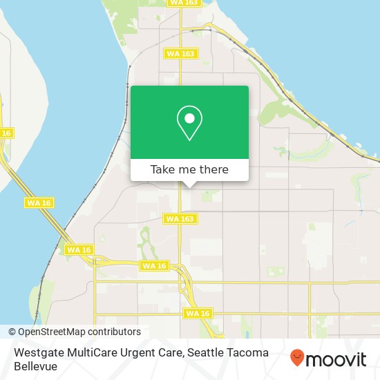 Mapa de Westgate MultiCare Urgent Care