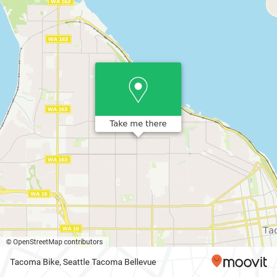 Mapa de Tacoma Bike