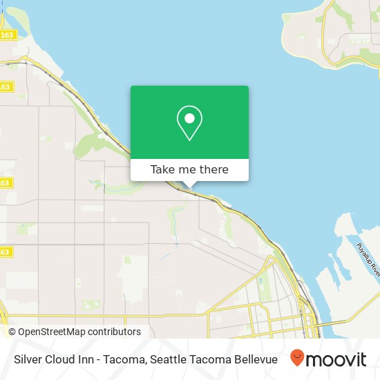 Mapa de Silver Cloud Inn - Tacoma