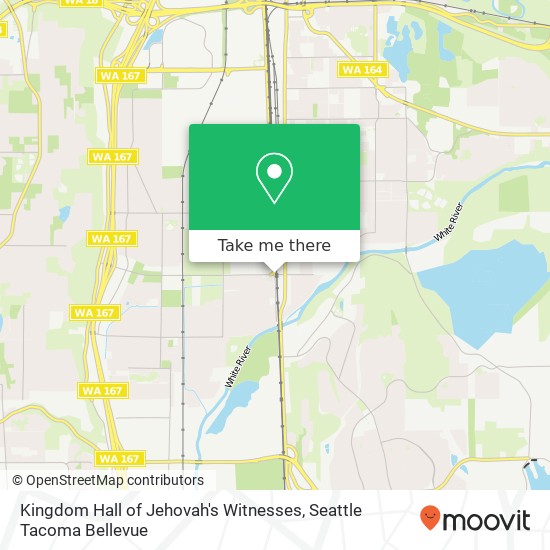 Kingdom Hall of Jehovah's Witnesses map