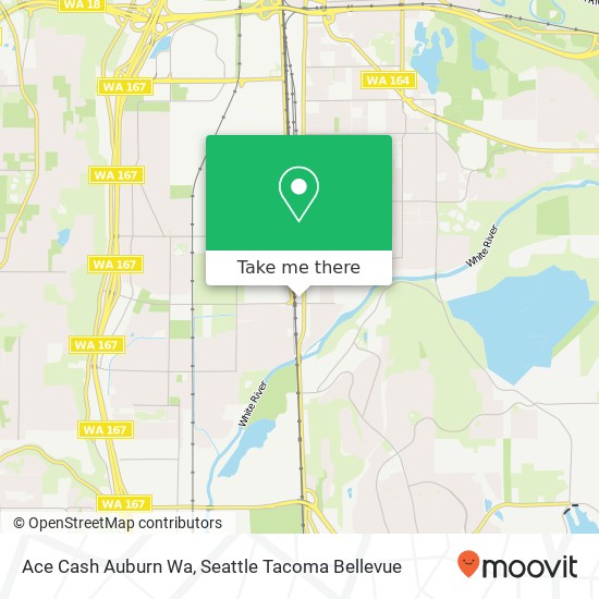 Mapa de Ace Cash Auburn Wa