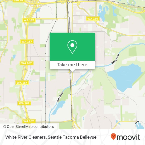 White River Cleaners map