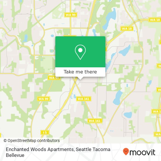 Mapa de Enchanted Woods Apartments