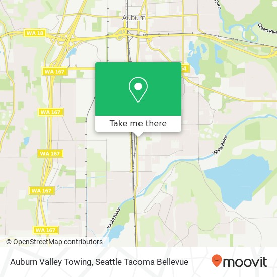 Auburn Valley Towing map