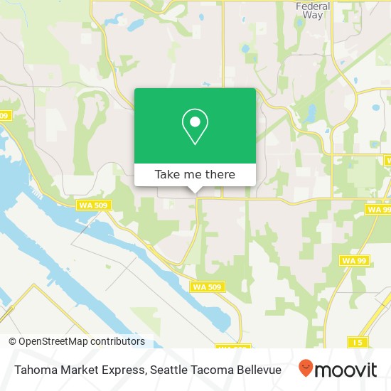 Mapa de Tahoma Market Express