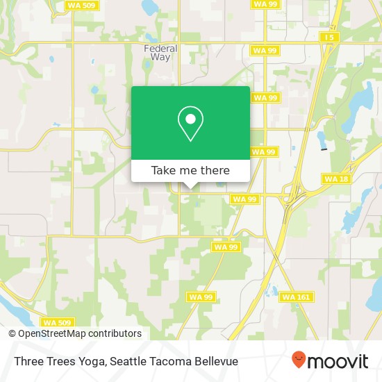 Three Trees Yoga map