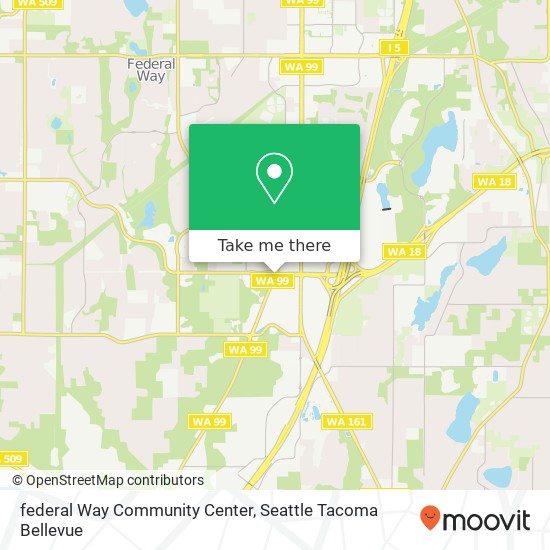 federal Way Community Center map