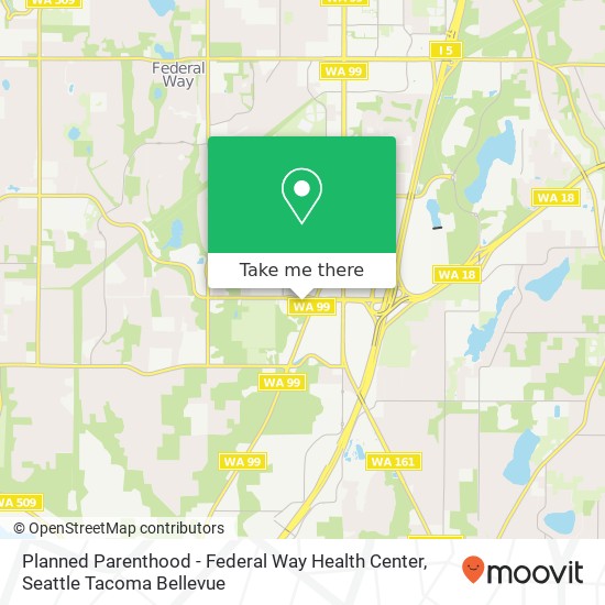 Planned Parenthood - Federal Way Health Center map