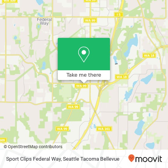 Sport Clips Federal Way map