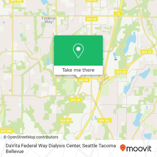 Mapa de DaVita Federal Way Dialysis Center