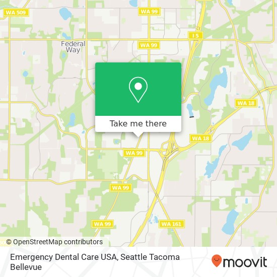 Mapa de Emergency Dental Care USA