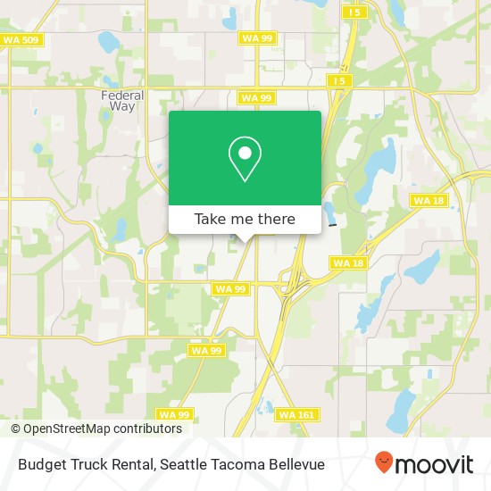 Budget Truck Rental map