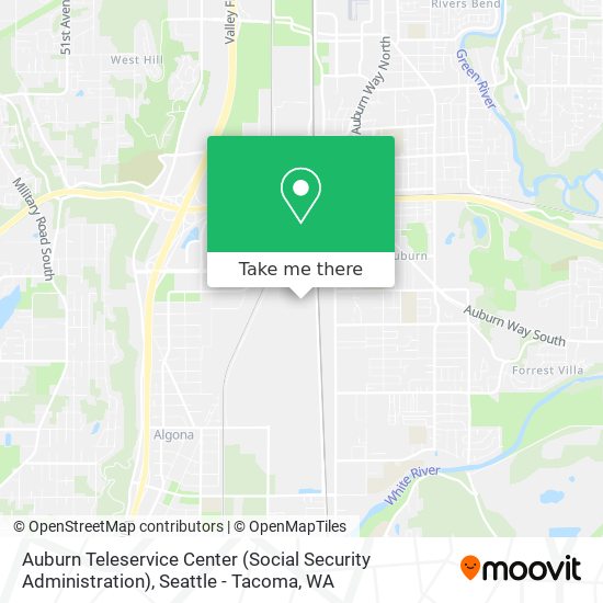 Auburn Teleservice Center (Social Security Administration) map