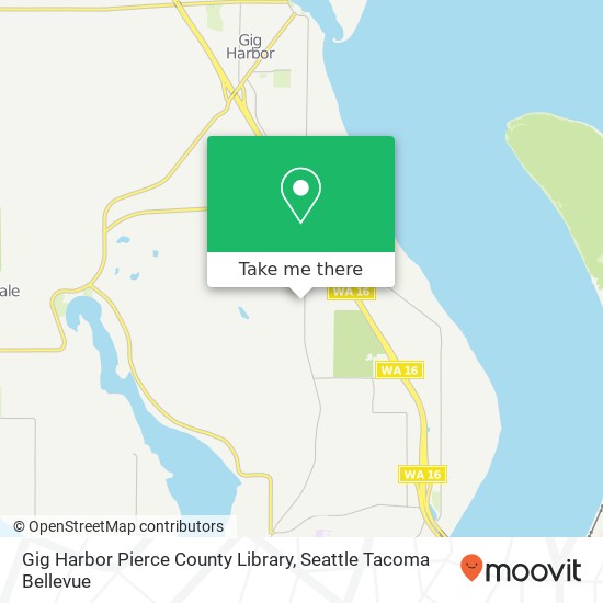 Gig Harbor Pierce County Library map