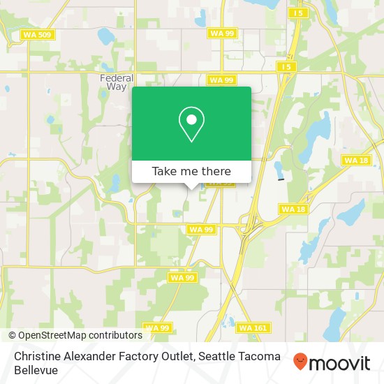 Christine Alexander Factory Outlet map