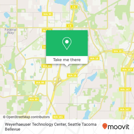 Mapa de Weyerhaeuser Technology Center