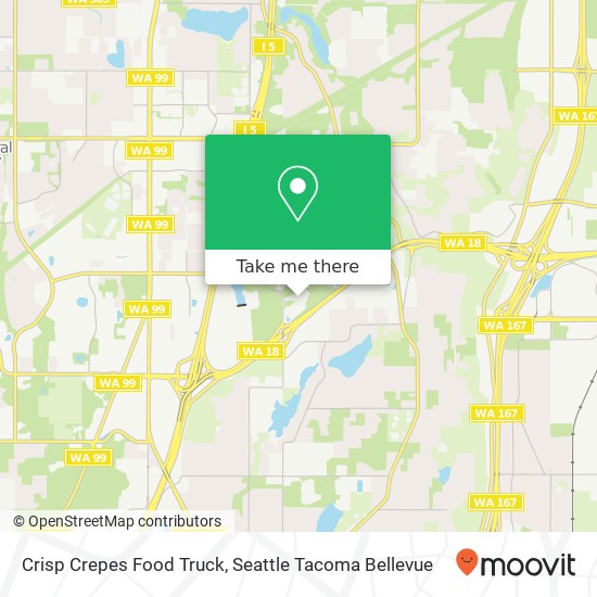Mapa de Crisp Crepes Food Truck