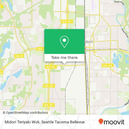 Mapa de Midori Teriyaki Wok