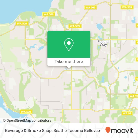 Mapa de Beverage & Smoke Shop