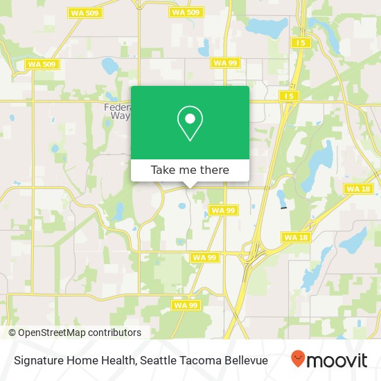 Mapa de Signature Home Health