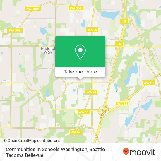 Mapa de Communities In Schools Washington