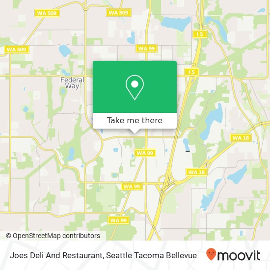 Mapa de Joes Deli And Restaurant