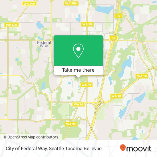 City of Federal Way map