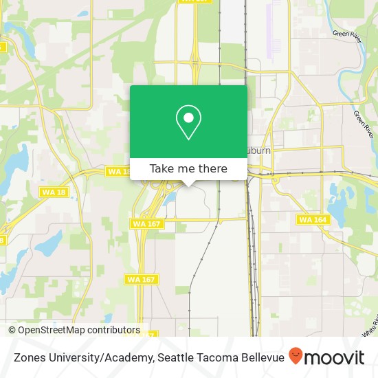 Mapa de Zones University/Academy