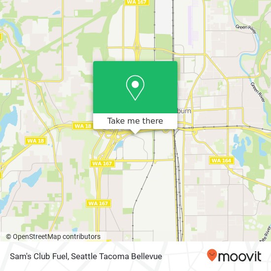 Mapa de Sam's Club Fuel