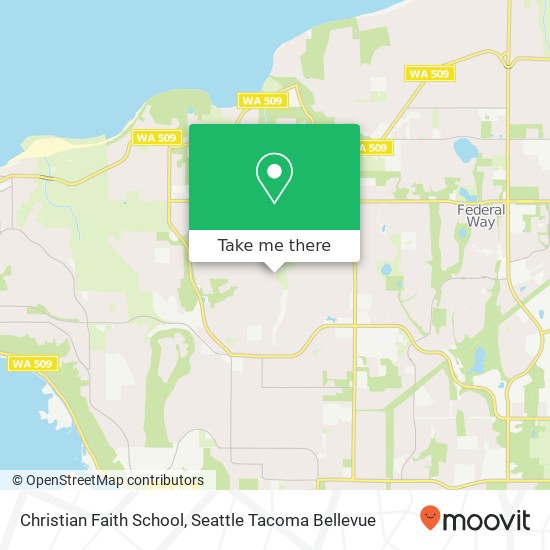 Christian Faith School map