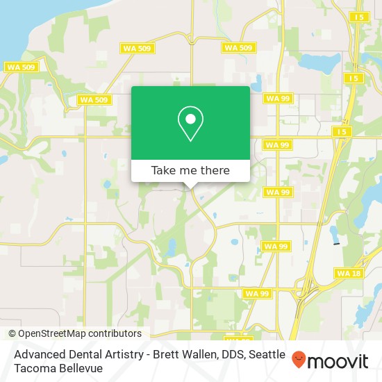 Mapa de Advanced Dental Artistry - Brett Wallen, DDS