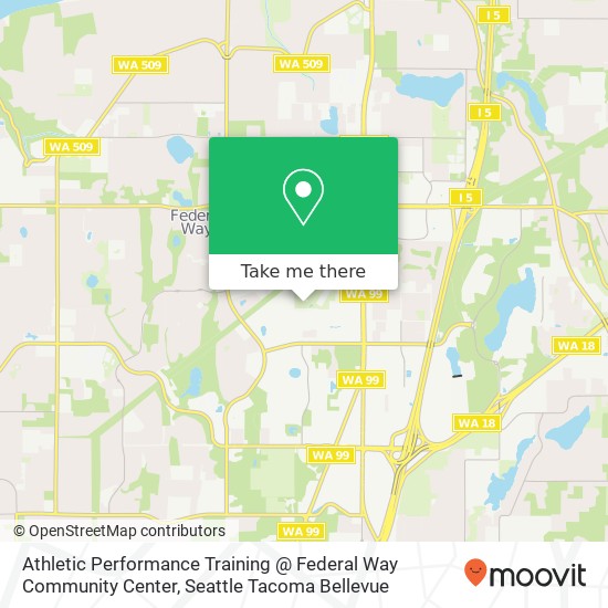 Athletic Performance Training @ Federal Way Community Center map