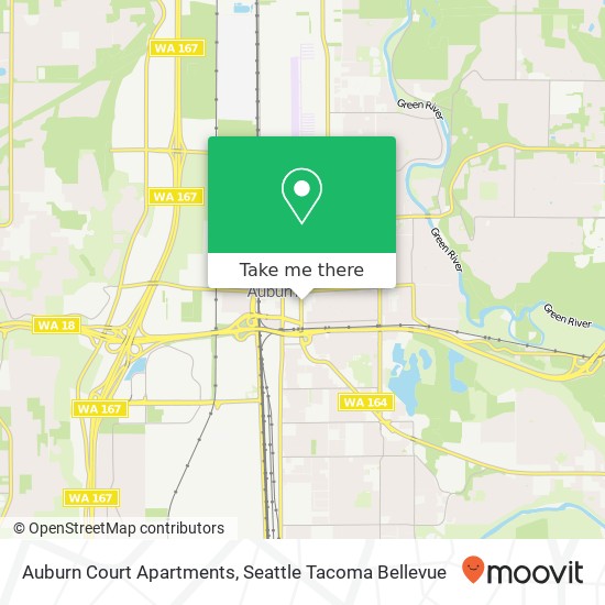 Mapa de Auburn Court Apartments